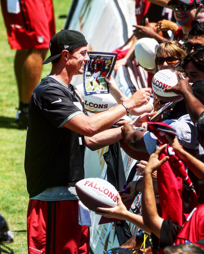 NFL's tweet image. Autographs from Matty Ice! #NFLMinicamp