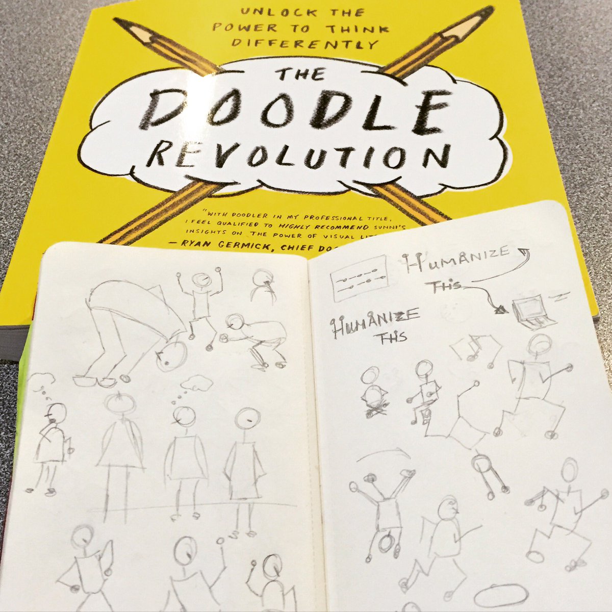alicehv's tweet photo. Doodle Friday. Courtesy of @SunniBrown. #doodlemore #DoodleThis #visualthinking #ComputerFreeFriday @humanizethis https://t.co/7KFgGqJLlc