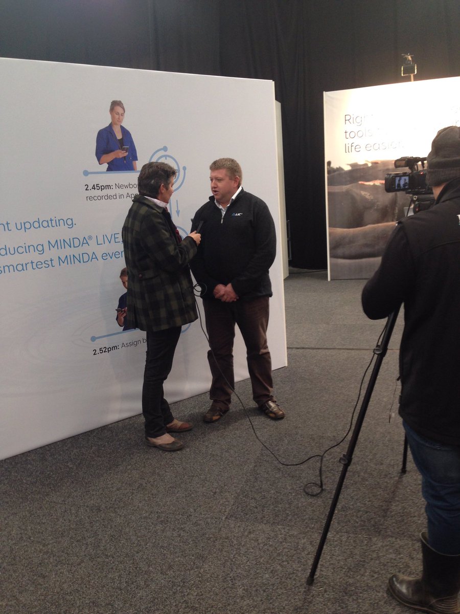 Just being interviewed about MINDA Live at Fieldays. #licnz #MINDA #Fieldays2016 <a href="/LICnz/">LIC</a>