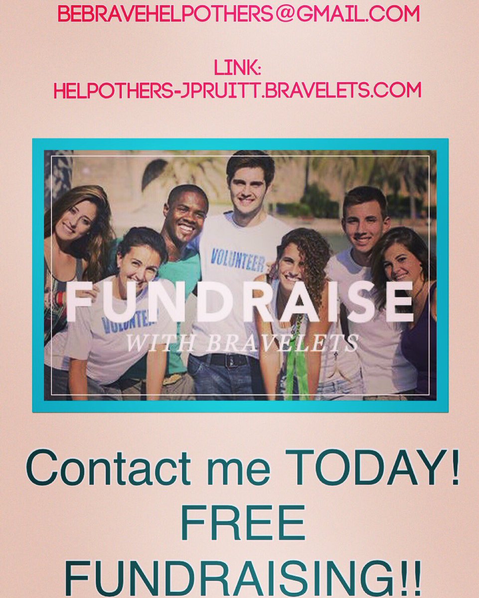 Jenn_Bravelets's tweet image. Let me help add a FREE fundraiser?helpothers-jpruitt.bravelets.com email: bebravehelpothers@gmail.com