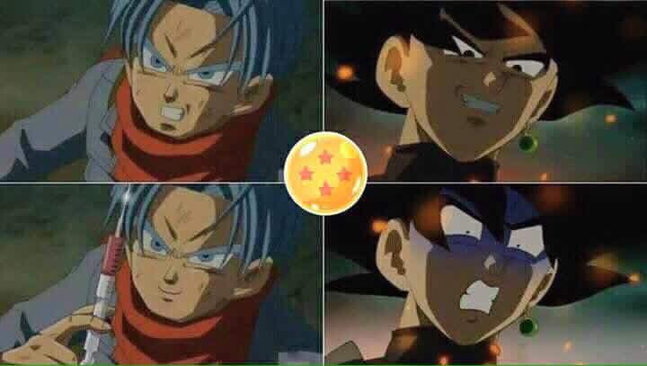 GoddessVados's tweet photo. #HISHE All you gotta do to defeat black goku 😂 #dragonballsuper https://t.co/6RjRnu4NwD