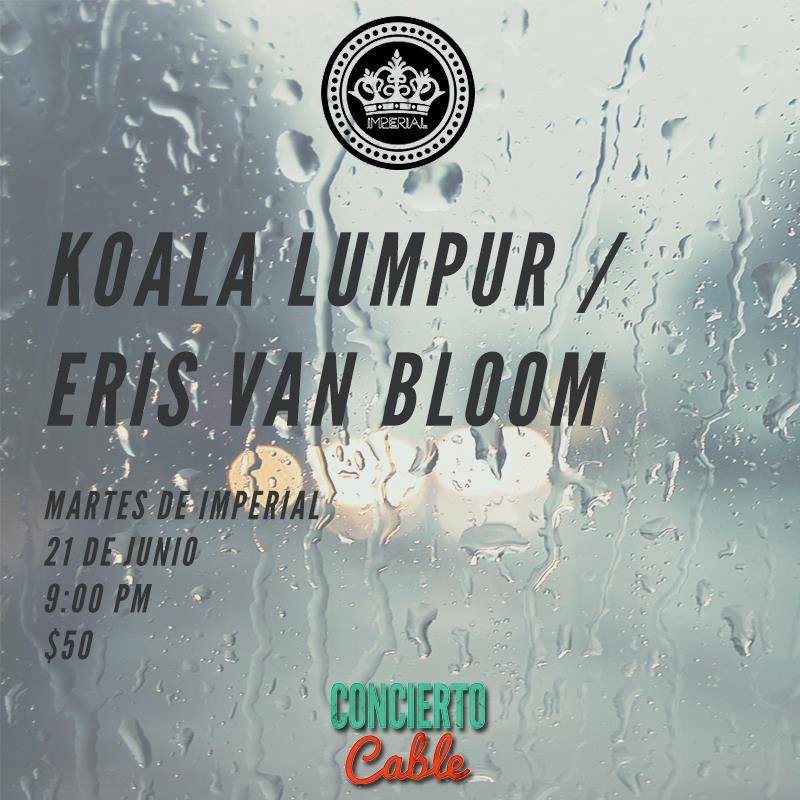 KoalaLumpurband's tweet photo. Próximo martes 21 junto a @erisvanbloom en @elimperialclub 

Presentado por @ConciertoCable

https://t.co/HaC0GPljAr https://t.co/Bq0yMSDSWn