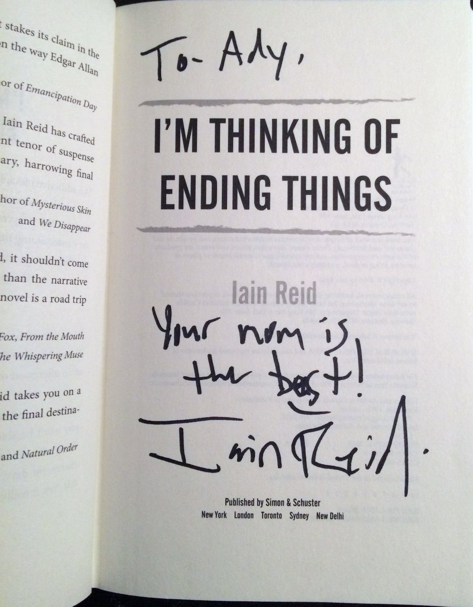 HumansofYGK's tweet photo. Great night for a book launch!~#alibi #iainreid #Imthinkingofendingthings #simonandschuster #fiction #novel
#ygk https://t.co/gBpeAug7av