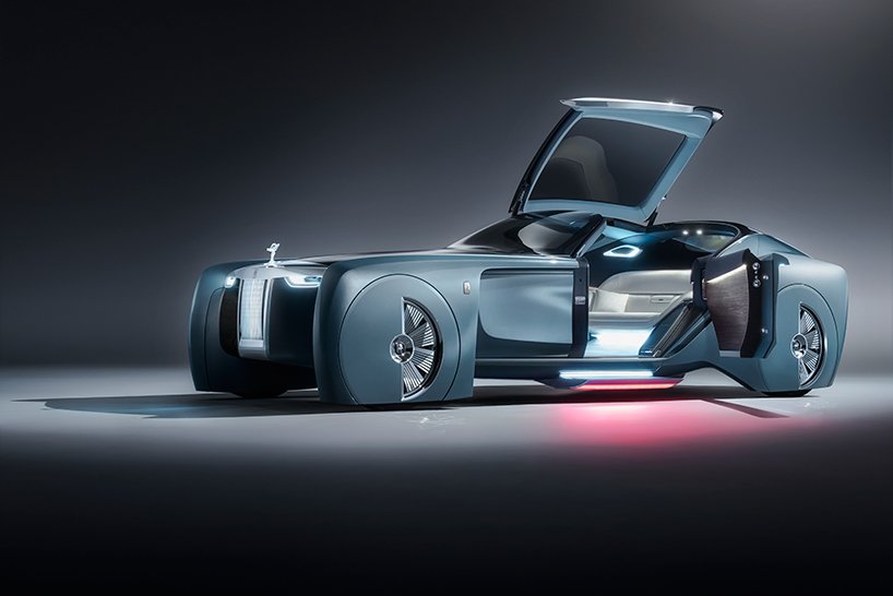 designboom's tweet photo. luxury marquee @rollsroycecars introduces virtual butler with their #VisionNext100 concept https://t.co/IWIbUWbXZN https://t.co/yTaeahsAHy