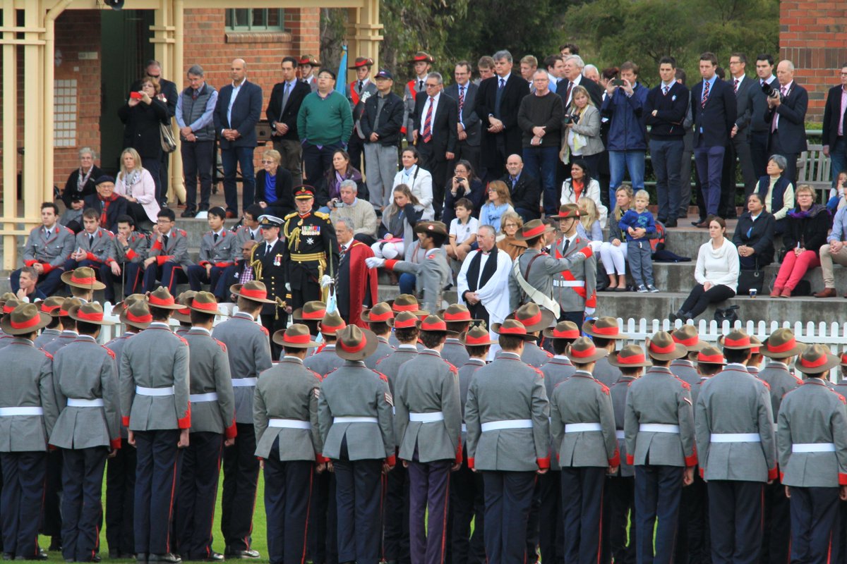 Our Cadet Corps received its new Unit Flags this afternoon to mark its 150th Anniversary. #TKSCorps150
