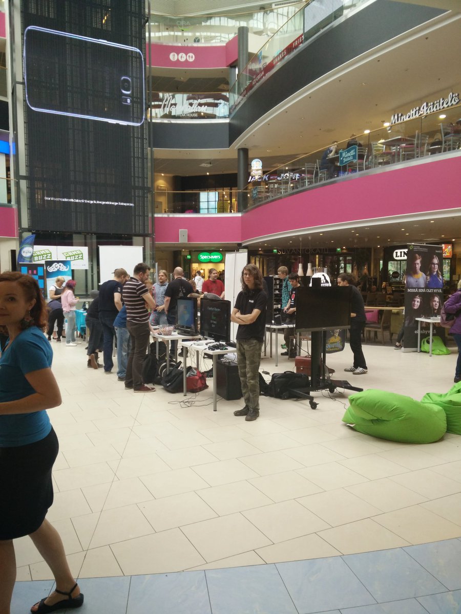 The <a href="/GameBuzz2016/">GameBuzz</a> happening at @Koskikeskus ! Let's hope for lots of gamers to show up. #gamedev #indiedev