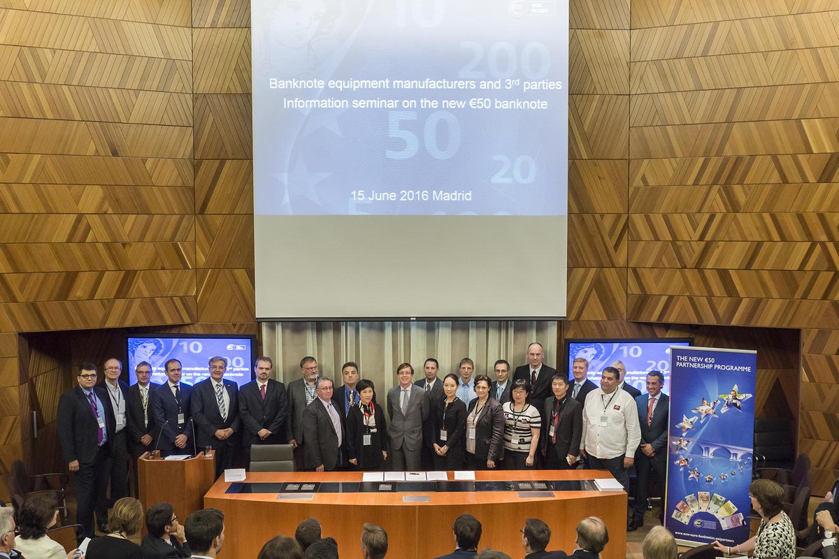 Madrid: Presentado nuevo billete de 50€ a compañías tecnológicas. Seguro que nos reconoces! ow.ly/fYo7301lXBo