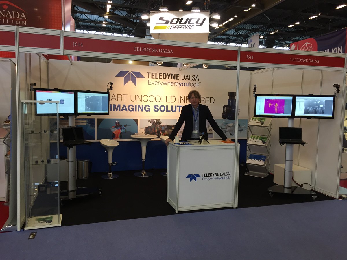 TeledyneDALSA's tweet image. We&apos;ve got loads of cool and #uncooled #imaging tech in booth J614 at #Eurosatory! Stop by!