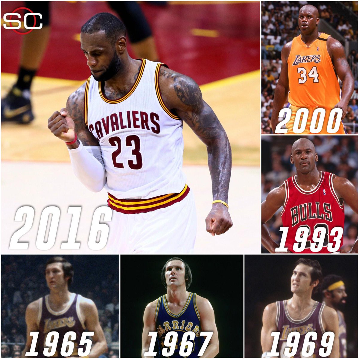 SportsCenter's tweet photo. LeBron James: 5th player in NBA history with consecutive 40-Pt games within a single NBA Finals. (via @EliasSports) https://t.co/TfaF1yGItw