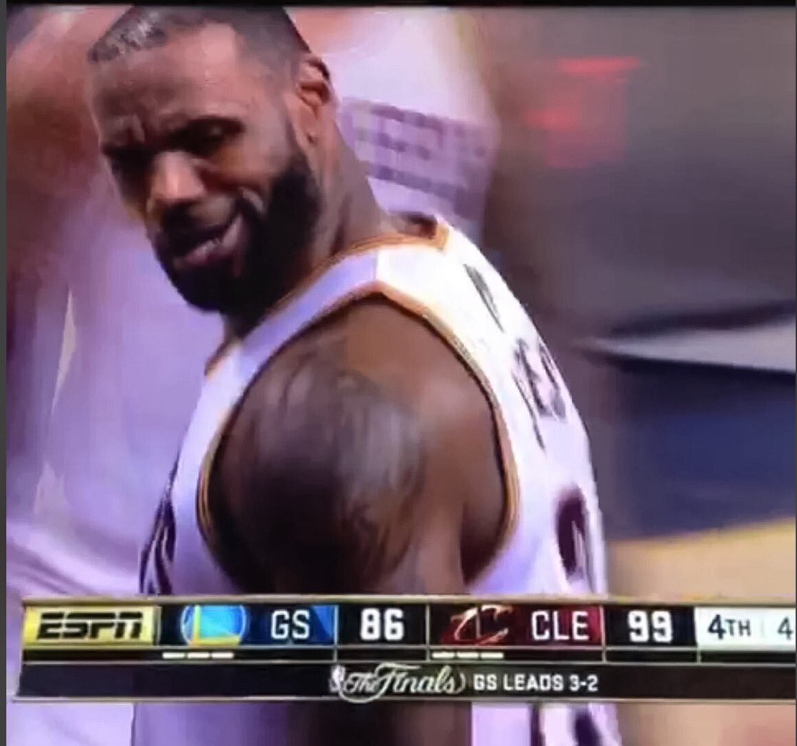 This is what it's all about: LBJ talking Smack to Steph. This is what you want a Game 7 for!#CantWaitUntilSunday!