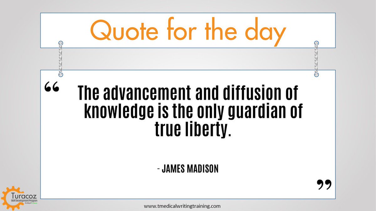 TuracozSkill's tweet photo. #TuracozMedicalWritingTraining - #QuoteForTheDay
Info #ClinicalMedicalWritingTraining : https://t.co/Jna8M9kpWN. https://t.co/vY4lpPKF88