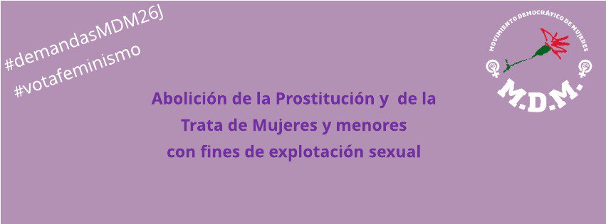 MDMujeres's tweet photo. @RedLibreTrata @ACTrata   #demandas26J  #votafeminismo https://t.co/ZBZopNK39S