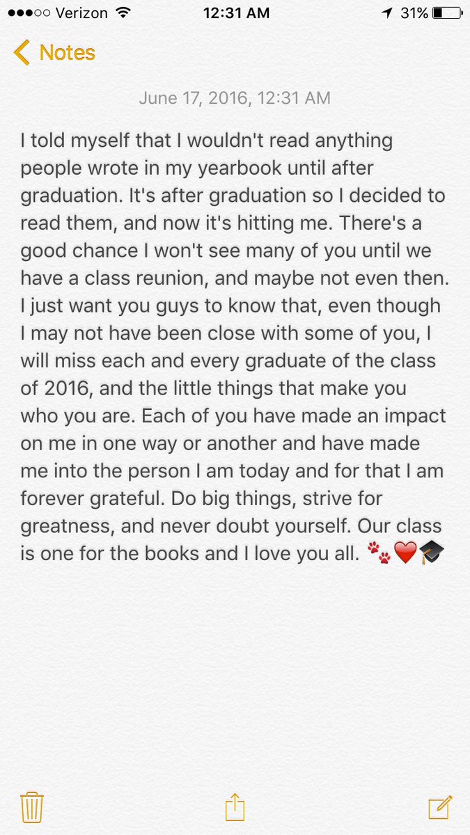 _rebecca_morgan's tweet photo. Not a farewell, just a "see ya later" and a thank you.
#phsclassof2016 #OnceAPantherAlwaysAPanther https://t.co/iGJc6GzPh7