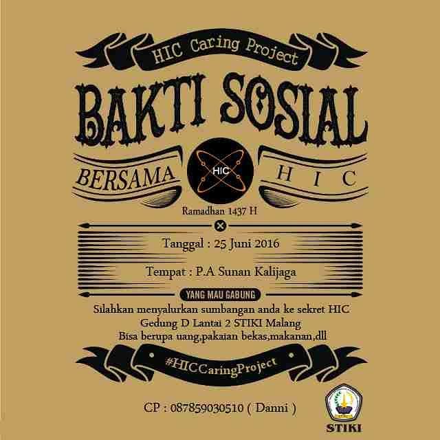 HICteam96's tweet photo. Ayo mahasiswa/i @STIKIMalang yg mau berbagi bersama kami di event #HICCaringProject. Bisa hub CP di bawah..☺️ https://t.co/P89BOzL4xz