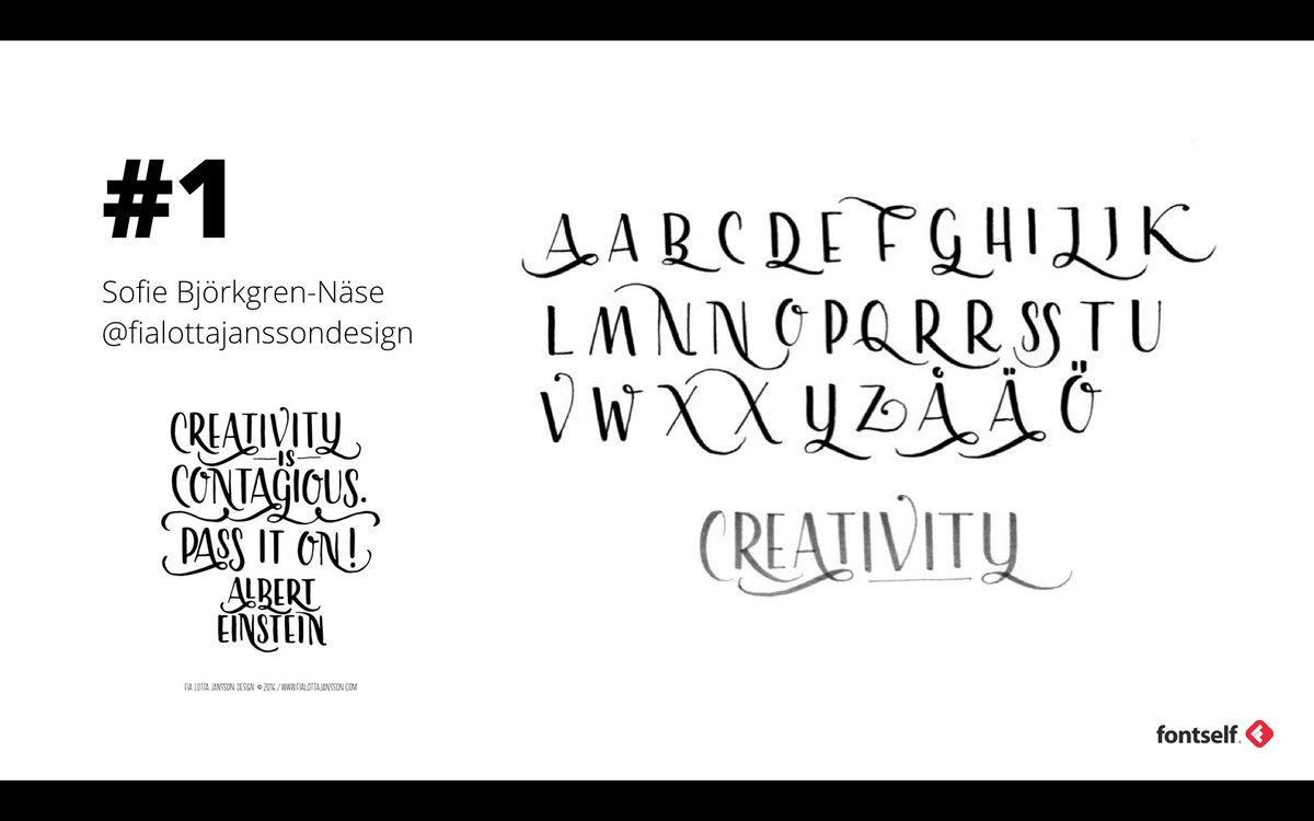 fontself's tweet photo. And the winners of our #FontselfContest are: Sofie Björkgren-Näse, Melissa Smith & Paul Virlan. 👍 🙏 everyone else! https://t.co/z69TDnYRGJ