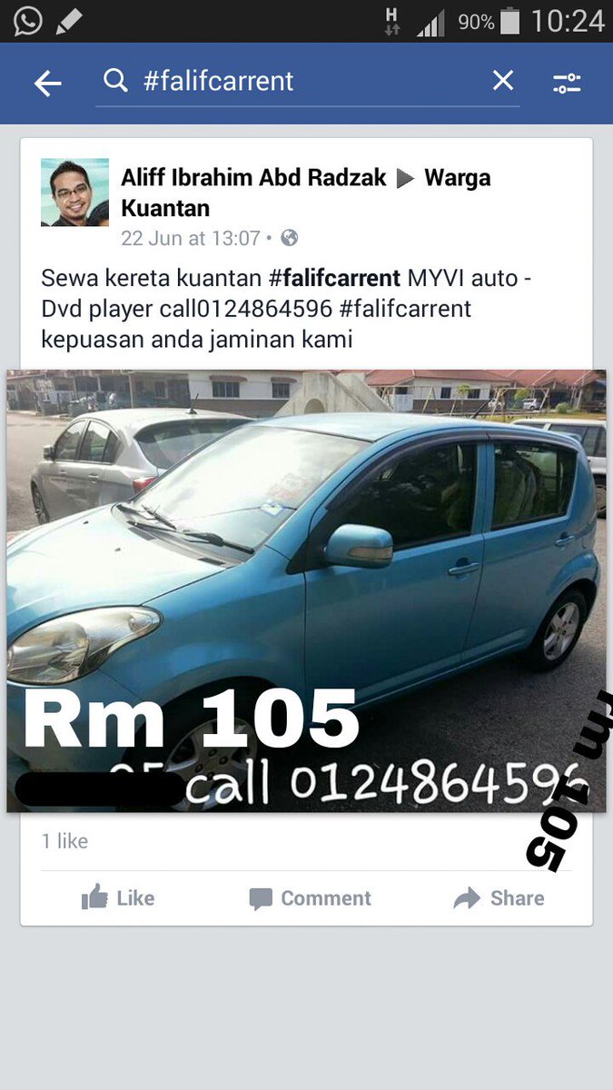 aliff_baim's tweet photo. @KuantanTV   sewa  kereta  kuantan  #falifcarrent  call  0124864596  kepuasan  anda  jaminan  kami https://t.co/KGyrWvPJDL