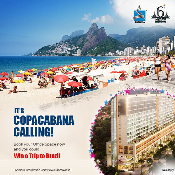 SushmaBuildTech's tweet photo. #SushmaFlyToBrazil Book ur #office space & #win a trip to #Brazil
Visit https://t.co/J9QAh0NBsO OR Call 07307870092 https://t.co/Q6fFLhNCoD