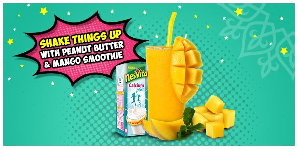 MeinHunStrong's tweet image. Hike up your strength levels at Sehri with a filling peanut butter &amp;amp; mango strength smoothie. #DekhaDoStrength