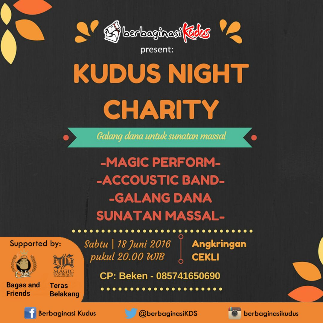 Yuk ramaikan dan siapkan donasi terbaik anda 🙏 <a href="/KudusBergerak/">Kudus Bergerak</a> <a href="/SekitarKudus/">Kudus</a> <a href="/StandUpIndoKDS/">STANDUPINDO KUDUS</a> <a href="/angkringancekli/">Angkringan Cekli®</a>