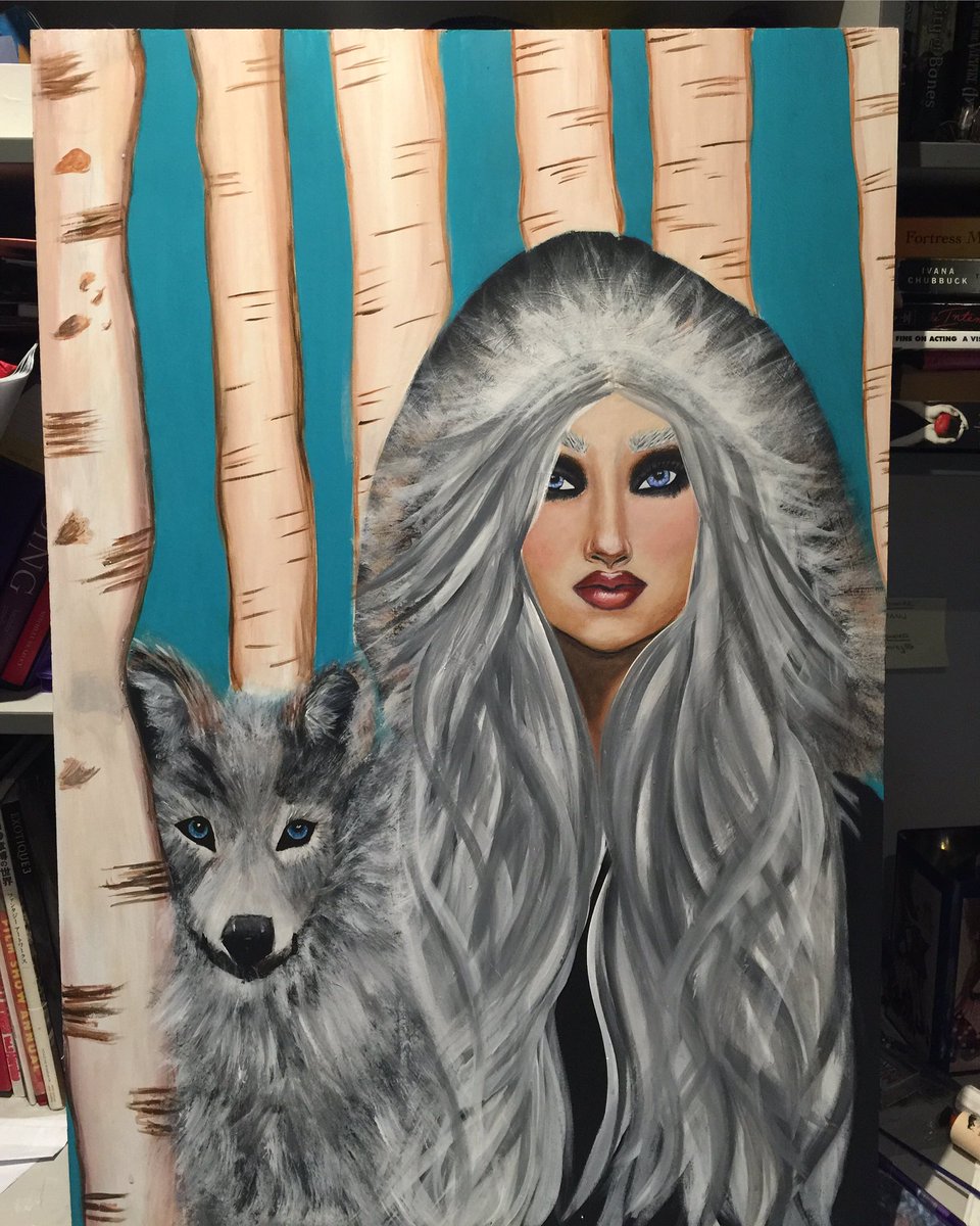 JenWu8's tweet photo. Hoping to finish off this little lady over the weekend...love to paint! https://t.co/RMLliXg0pk