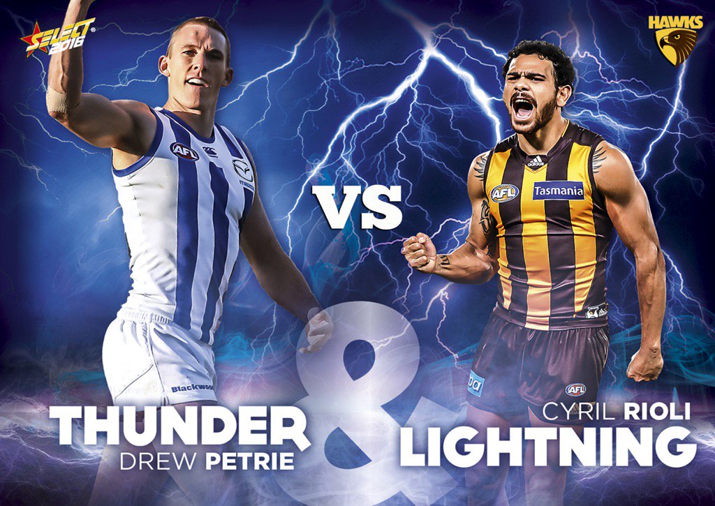 Who wins tonight's <a href="/NMFCOfficial/">North Melbourne FC</a> vs <a href="/HawthornFC/">Hawthorn FC</a> game?  Head to our Facebook page to Guess the Margin competition!!