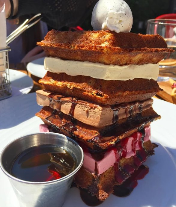 Waffle Ice Cream Stack