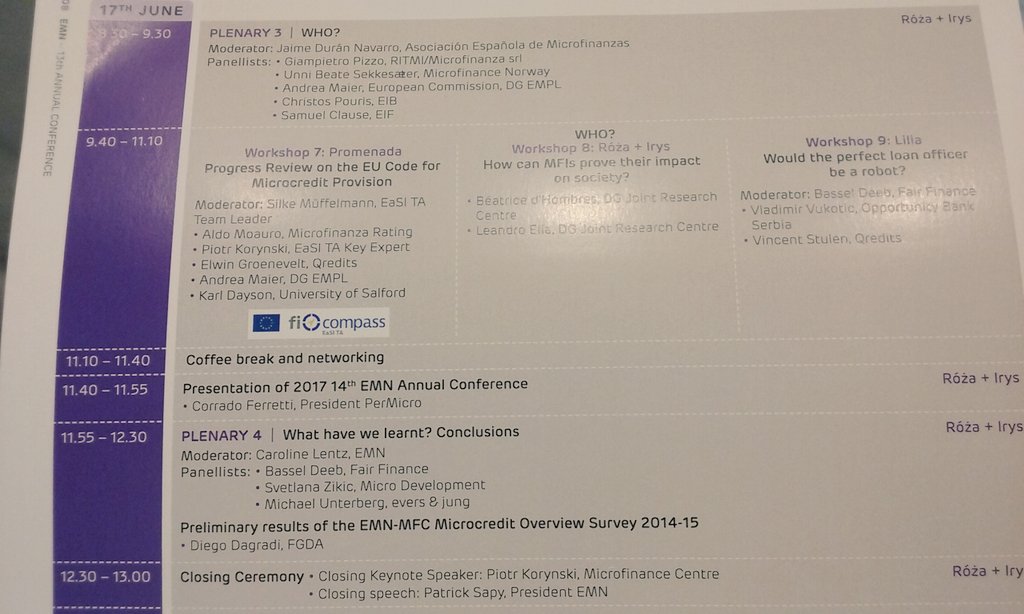 PerMicro_'s tweet photo. Here's today's program! Reaching the #WHO topic.. #emnAC2016 https://t.co/8okVoxQEl3