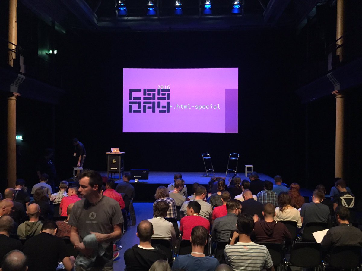 Ready to kick off! Stocked up with some free swag too! #cssday