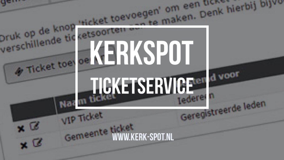 kerkSPOT's tweet photo. Vanaf vandaag maken kerken onbeperkt tickets aan zonder extra servicekosten! https://t.co/IkCpvgDvPv #ticketservice https://t.co/obFECdF3mV