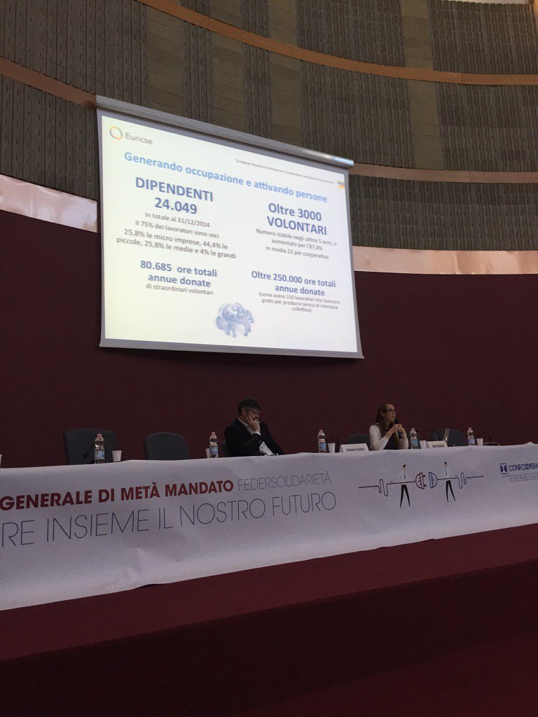 GiuseppeGuerin1's tweet photo. Assemblea @FedSolidarieta @ConfcoopVeneto @Confcooperativ1 intervento si Sara De Pedri @Euricse su #socialimpact https://t.co/YjTSuBLkbd