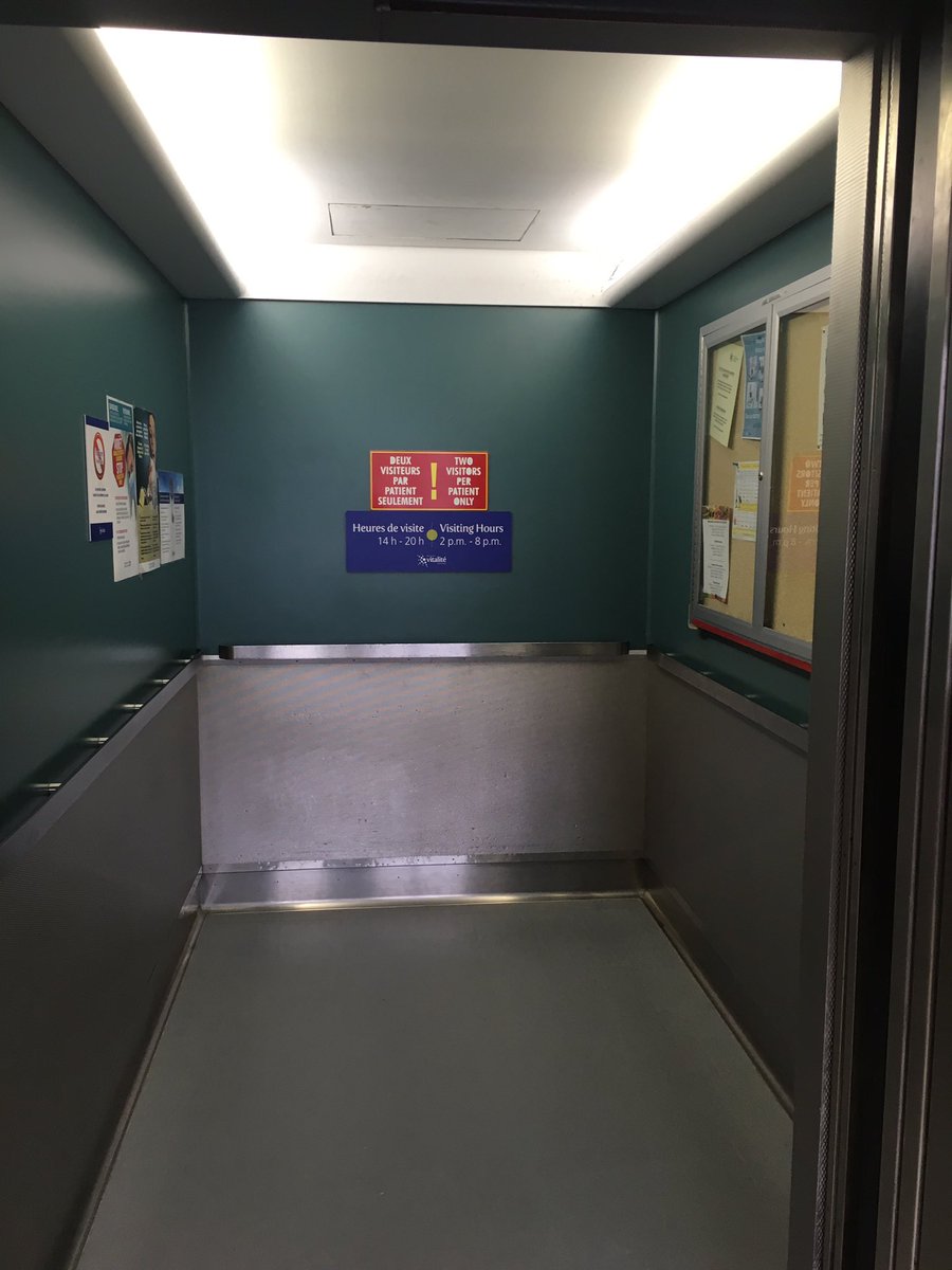 SupElevator's tweet photo. Happy with this hospital car transformation #elevatorcabreno  #elevatorinterior #superiorelevator. https://t.co/xPlXusJWEH