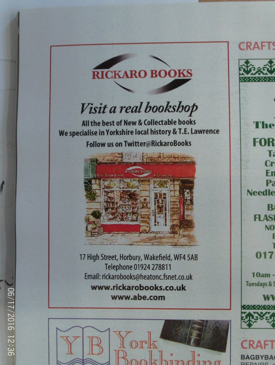 See us in the Dalesman <a href="/DalesmanBooks/">Dalesman Books and Calendars</a> @DalesmanEditor <a href="/HorburyVillage/">Horbury Village</a>