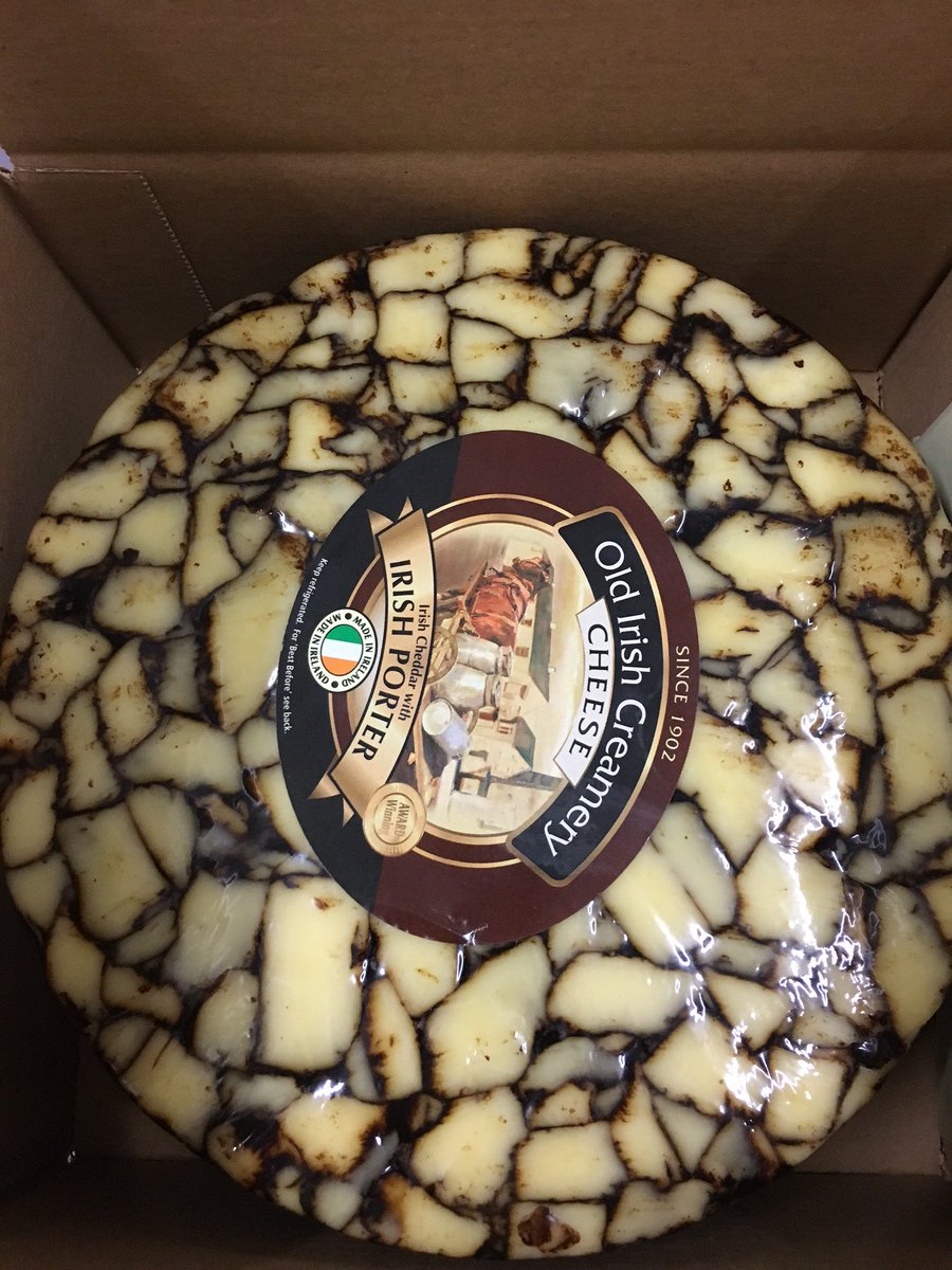 Our fantastic Irish Porter cheese packed off and ready for shipping to our friends Peterson company in US #oldirish