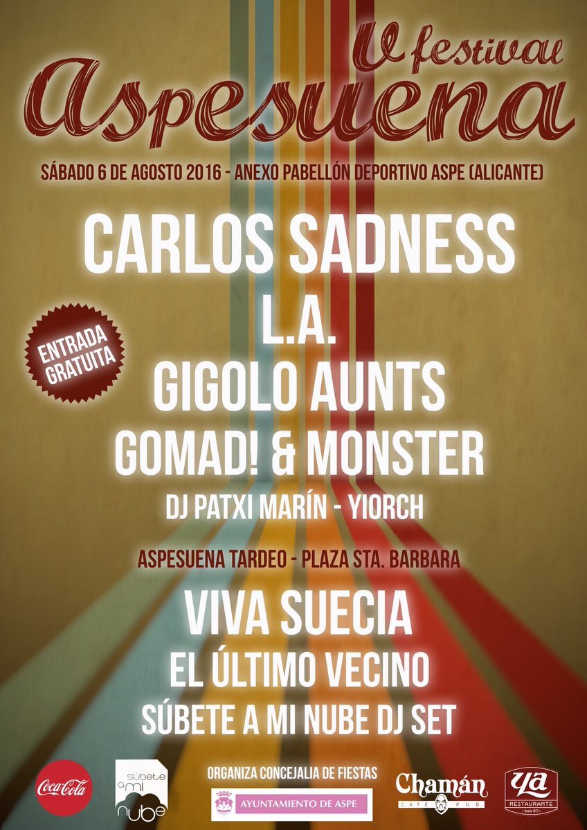 CarlosSadness's tweet photo. Los de @aspesuena preparan un sábado de agosto salvaje! ⚡️ https://t.co/cu6RzzsQdr