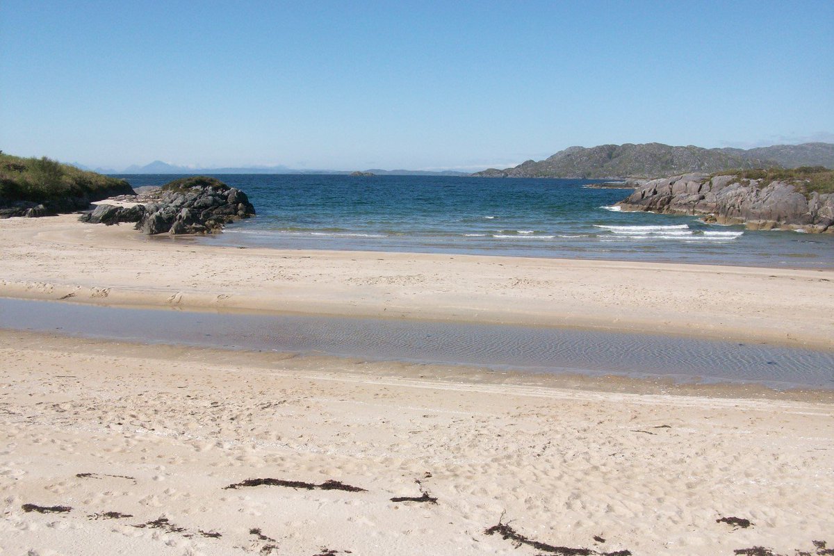 Weather's looking up for the weekend. Time for a coastal walk - and perhaps a dip too? #Moidart