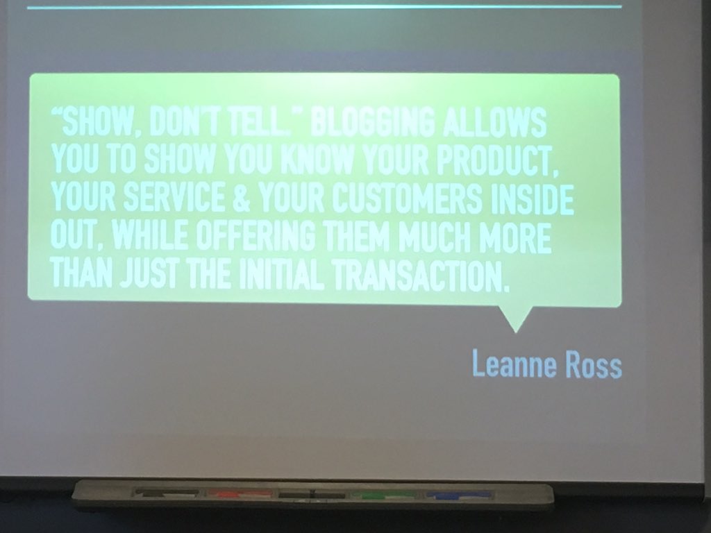 AmyChesty's tweet photo. @aCupOfLee Blogging for business #blogging #digitalcauseway https://t.co/gajS8oNxqt