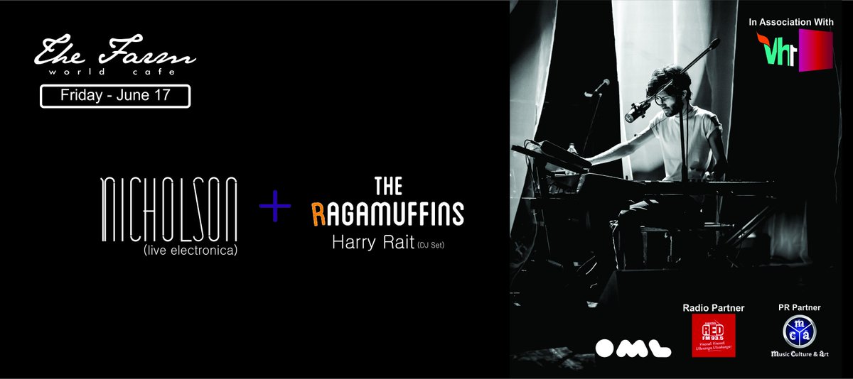 #Hyderabad tonight <a href="/thefarmworld/">The Farm World Cafe</a> ft @nicholsontunes Get your tickets here - bit.ly/1Ywtftg #clubbers #india