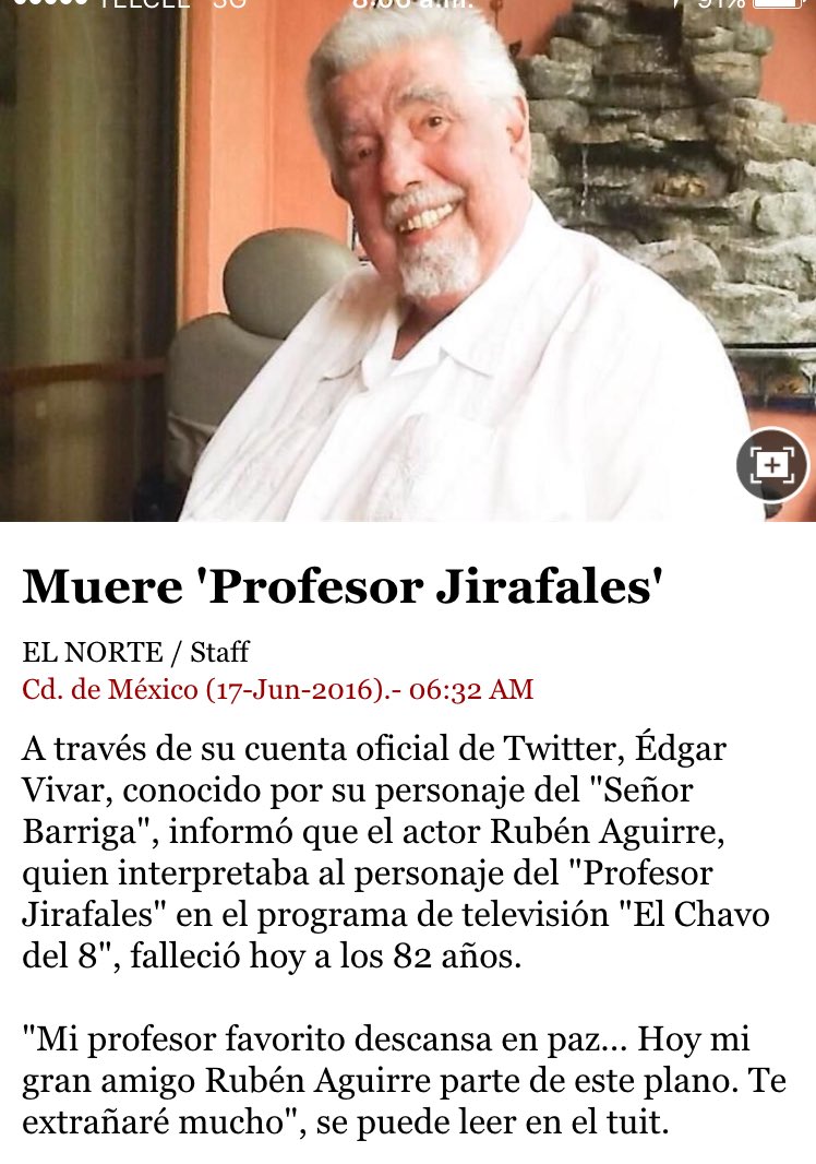 grupo_pesado's tweet photo. Para todos los que admiramos y disfrutamos del gran "Profesor Jirafales" 🙏🏻 Descanse en Paz. Muere Don Rubén Aguirre https://t.co/NqMWwIOQNw