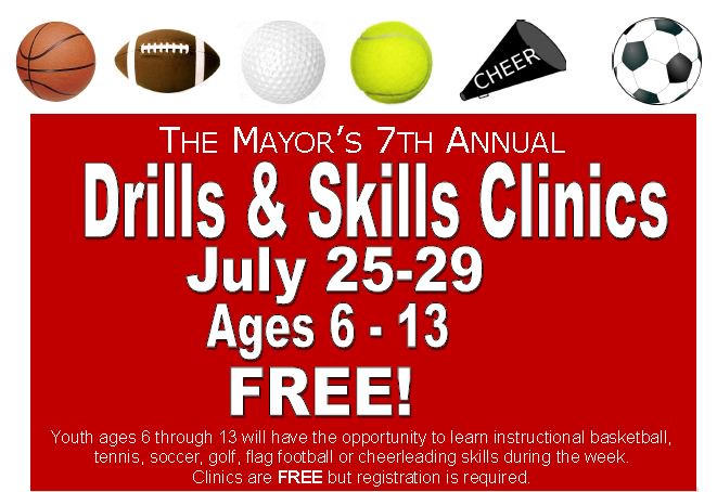 CityofColumbia's tweet photo. Register your child for the second session of the Mayor's Drills &amp; Skills Clinics! https://t.co/tmEeduoiYq https://t.co/rRWpzUTKuG