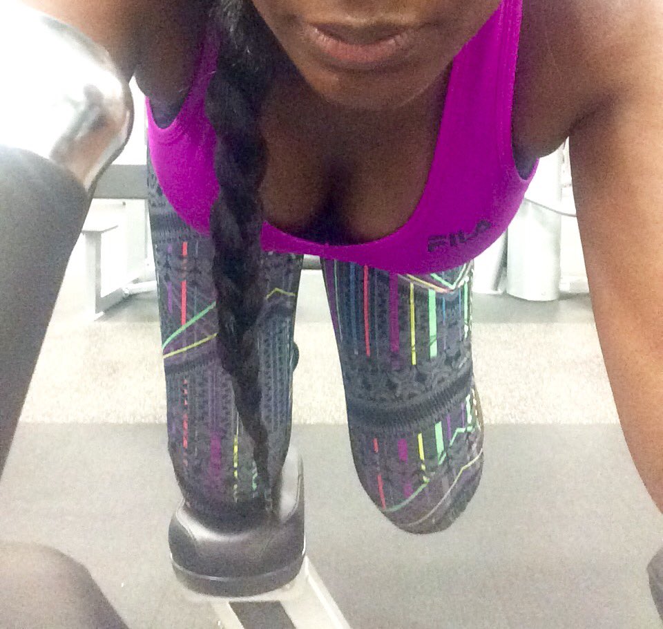 IndiaDiorNC's tweet photo. @GirlzOnFilm thanks so much. I needed that! Pushing through on this Glute Master 💪🏾 #FitGFE #BrickHouse https://t.co/FNXrmEHMTo