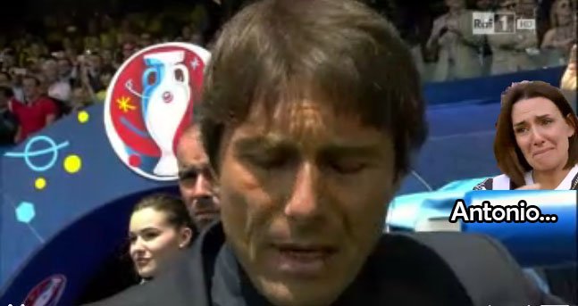 AleImpe1985's tweet photo. Ecco la reazione della moglie di Conte alla bella presenza vista nell' inno... #ItaliaSvezia #RaiDireEuropei https://t.co/7DhDzCCFGh