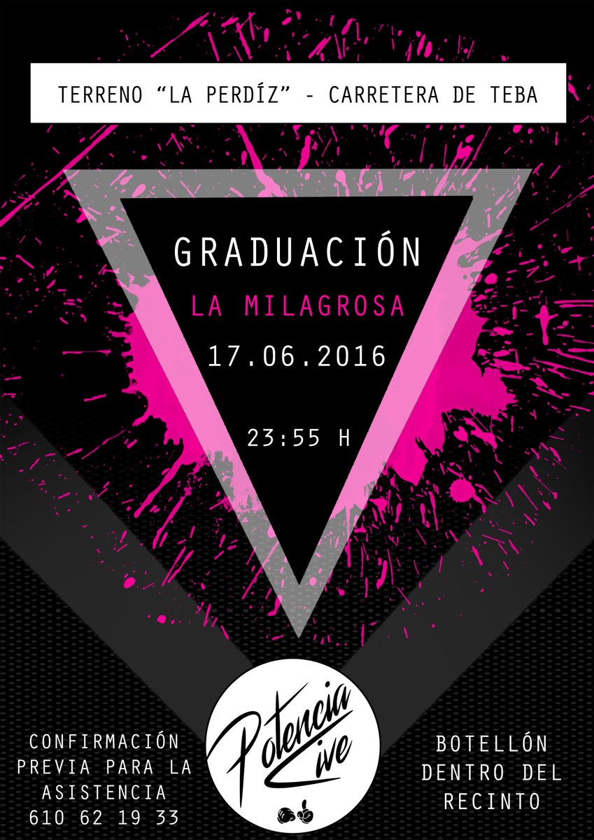 PotenciaLive's tweet photo. Nos vemos esta noche en la Graduación de los alumn@s de LA MILAGROSA. ¿Preparados para bailar chic@? Vamos!!! https://t.co/MTc8NAfzOR