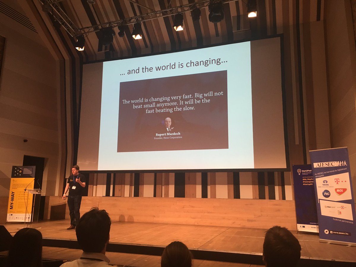 YESforEurope's tweet image. &quot;If you are a startup, stay flexible&quot; #StartUPest #StartupEU