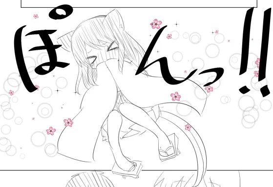 クリスタはこういう桜とかのブラシが最初から入ってるのがいい!勢いで漫画描きやすいな～ 
