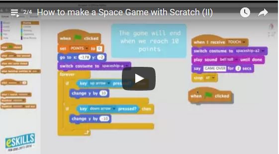 DigitalSkillsEU's tweet image. Check how to make a Space Game with #Scratch & enter @eskills4jobs competitions #eskills bit.ly/1JULInC