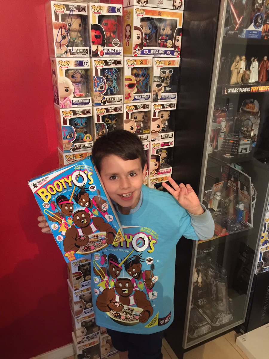 Shorn75's tweet photo. @XavierWoodsPhD my son wants you to know he isn't booty... See ya in August in Australia #NewDayRocks https://t.co/EPGbaLBDED