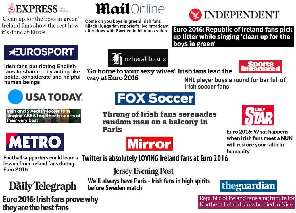 ANJSmyth's tweet photo. Irish fans making global headlines #COYBIG @JOEdotie @DecPierce https://t.co/K90GlhseE7