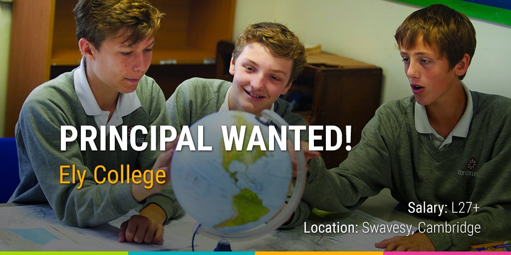 Exceptional principal wanted at vibrant and forward thinking trust @elycollege @Cmatrust bit.ly/1Xt63fV
