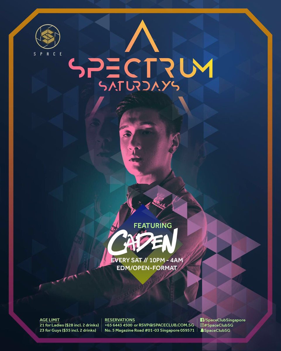 TBISMUSIC's tweet photo. SPECTRUM Saturdays at SPACE with @Caadenn 🙏🏻

#tbismusic #tbislabel #djcaden https://t.co/qNEYCh4cq5