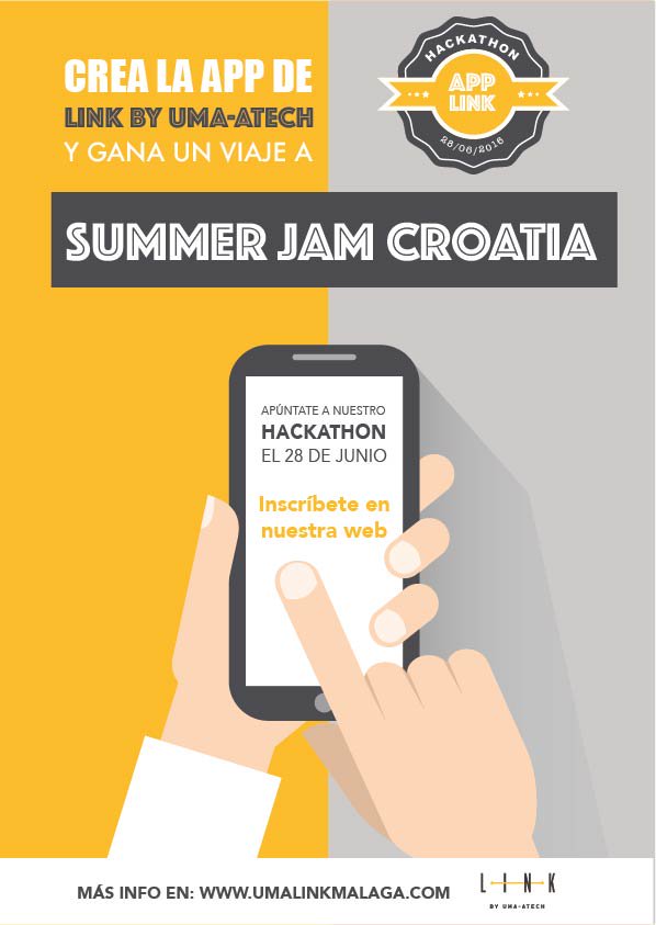 linkbyuma's tweet photo. ¿Te has apuntado ya para participar en el #Hackathon para crear la App de @linkbyuma? ¡No esperes más! #UmaLink https://t.co/NY48S9GwxT